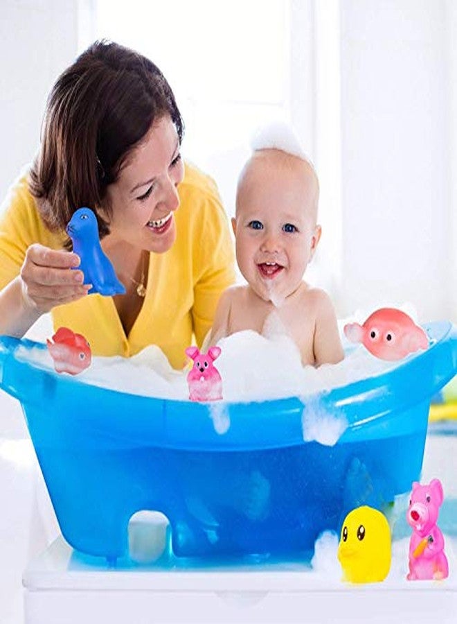 Storio Baby Bath Toy Set of 12 Pcs Chu Chu Colorful Animal Shape Toy (Multicolor) - Image 4